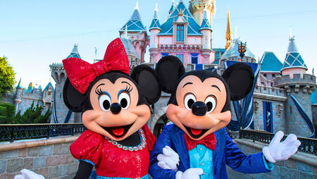Mickey and Minnie at Disneyland