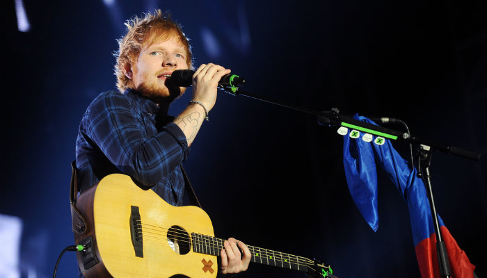 Ed Sheeran actuó en un concierto en Praga, República Checa en 2015