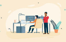 People learning how to become a software engineer
