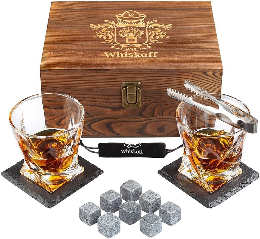 Whiskoff whiskey glass leaving gift