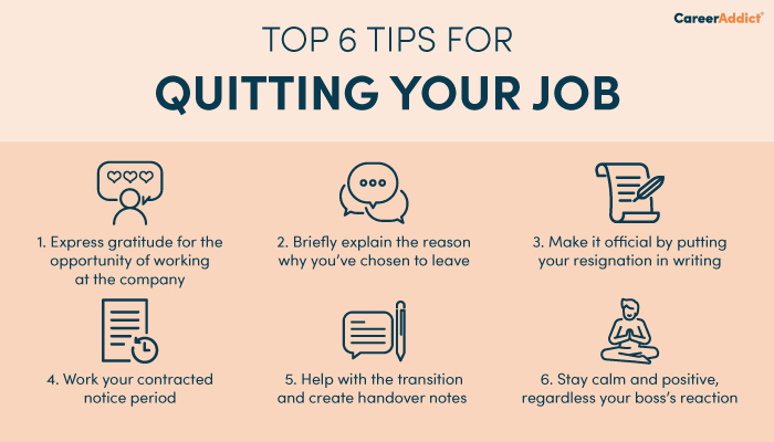 essay about quitting a job