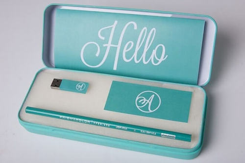 Stationery box 3D résumé