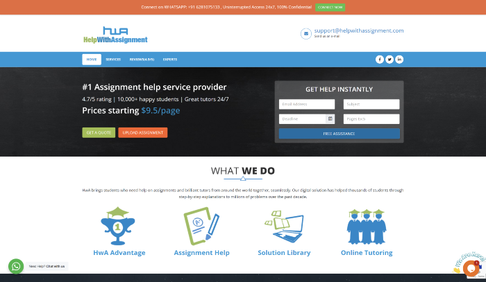 Help With Assignment website - a site that helps students with their homework