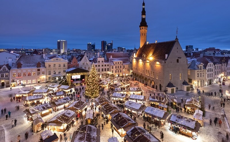 Tallinn Christmas Market and public holiday in Estonia