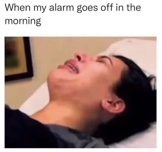 Alarm clock meme