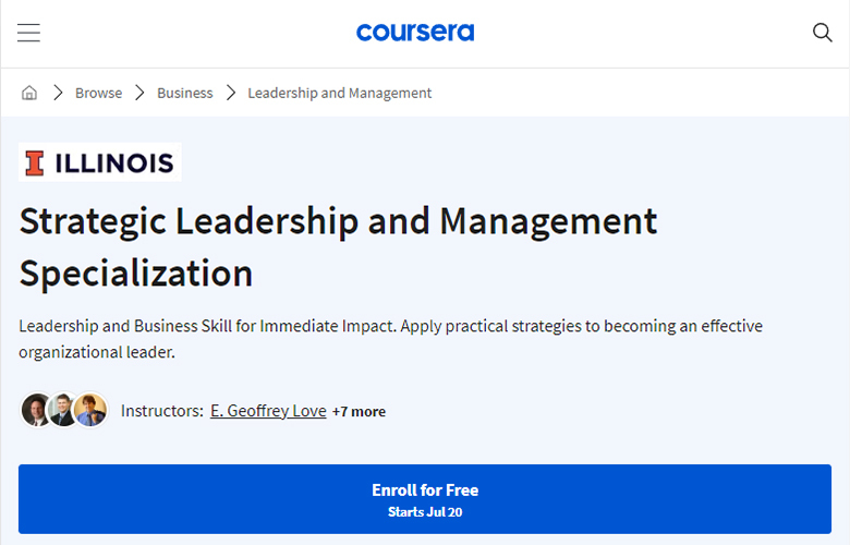 Strategic Leadership Course