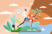 A man taking a sabbatical leave