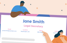 Two jobseekers learning how to write a resume header