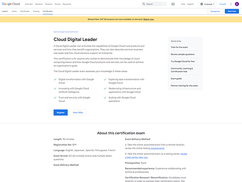 Google Cloud Digital Leader