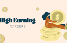 woman sat on coins