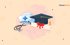 nursing cap and graduation cap