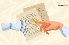 AI and human hands