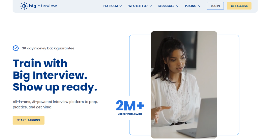 big interview homepage